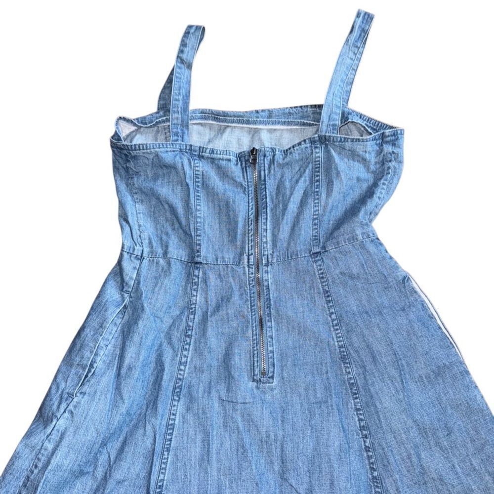 GAP Women's Denim Apron Dress 100% Cotton Size 2 - Picture 3 of 6